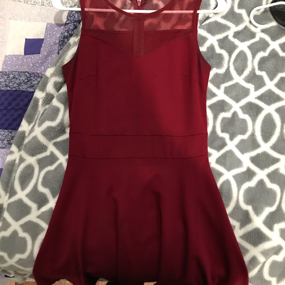 Cute burgundy dress